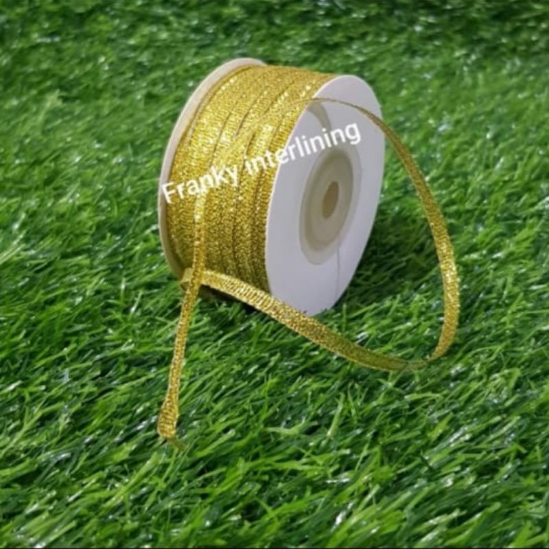 PITA GLITER METALIK 1/8&quot; ( +-5mm ) HARGA PER ROLL ISI 80YARD