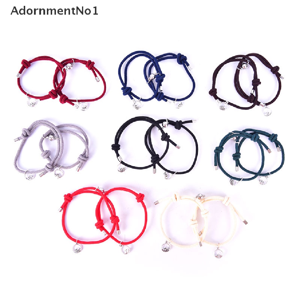 (AdornmentNo1) 2021 1 Pasang Gelang Tangan Pasangan / Pria / Wanita Magnetik Untuk Hadiah