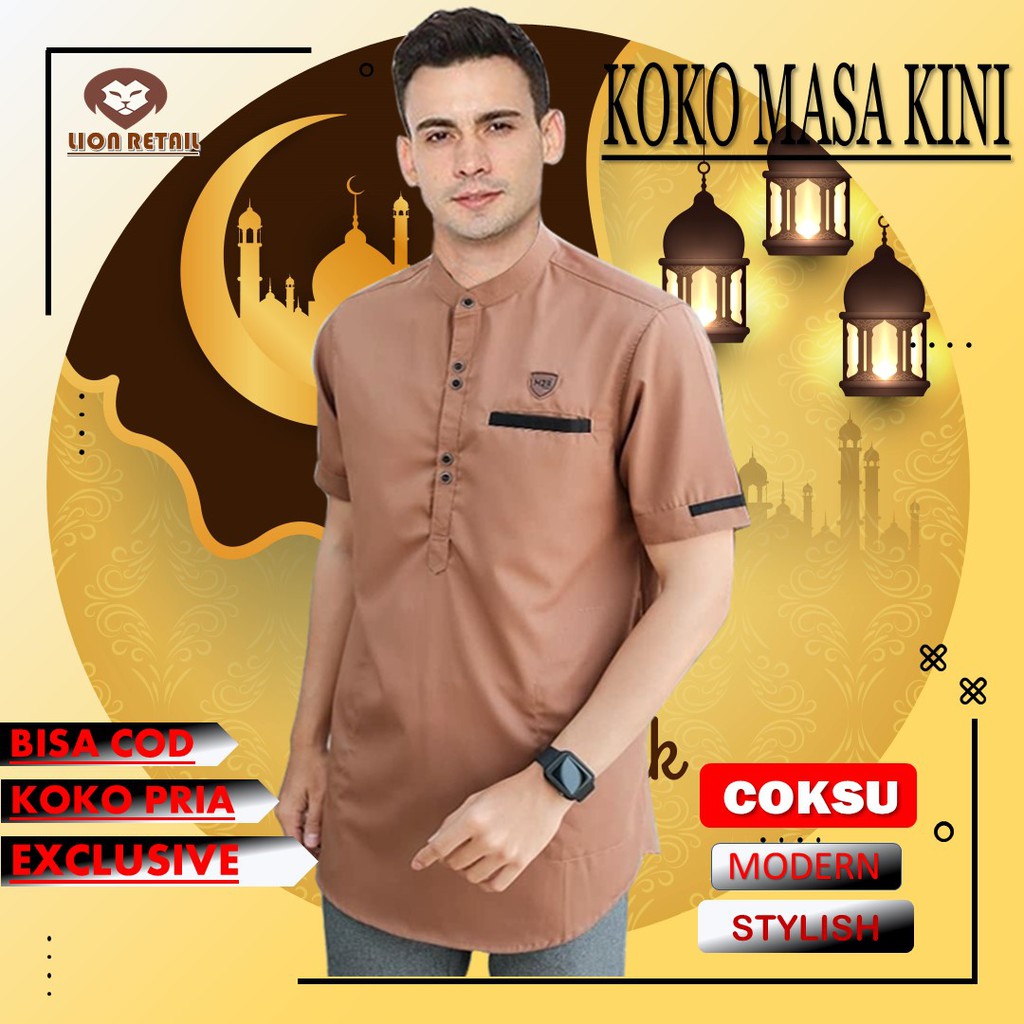 KOKO PRIA TAQWA MUSLIM TERBARU MASA KINI GAMIS PREMIUM KURTA TAMER ALEBAS TAKWA DEWASA ADEM ORIGINAL