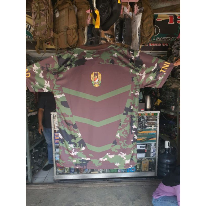 Kaos Jersey Dryfit TNI AD Model Jatah Kasad Fullprint