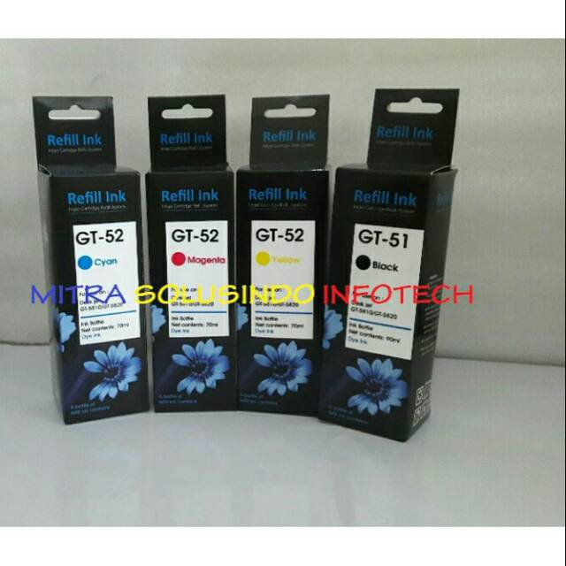 TERMURAH Tinta Isi Ulang Compatible HP CYMK TANPA DUS