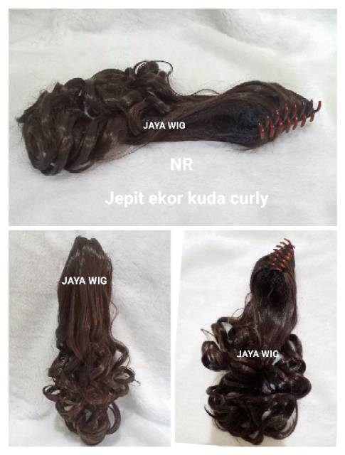 JEPIT EKOR KUDA /PONITAIL JEPIT/JEPIT RAMBUT CURLY/JEPIT WIG/WIG JEPIT /JEPIT RAMBUT PALSU