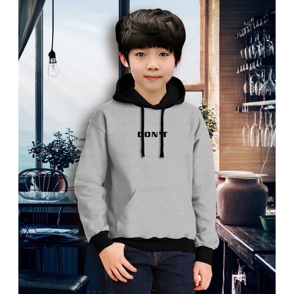 Jaket Anak Laki Laki/Jaket Anak Terbaru/Hoodie Anak Don't  Gaming Bahan Fleece Tebal 4-11 TAHUN