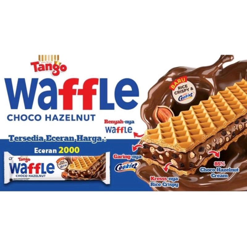 

TANGO WAFFLE CHOCO HAZELNUT [ 1 BOX ISI 12 ]