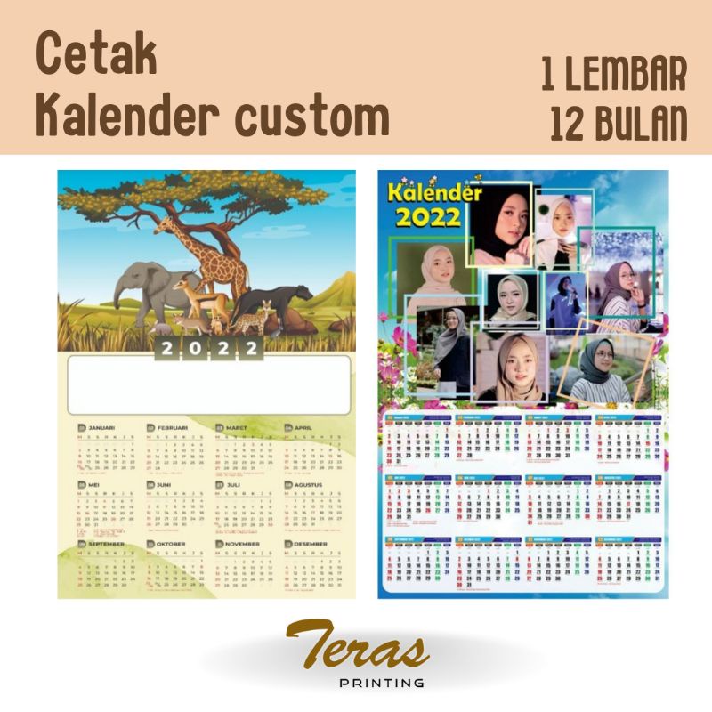 Jual Cetak Kalender Custom Murah | Shopee Indonesia