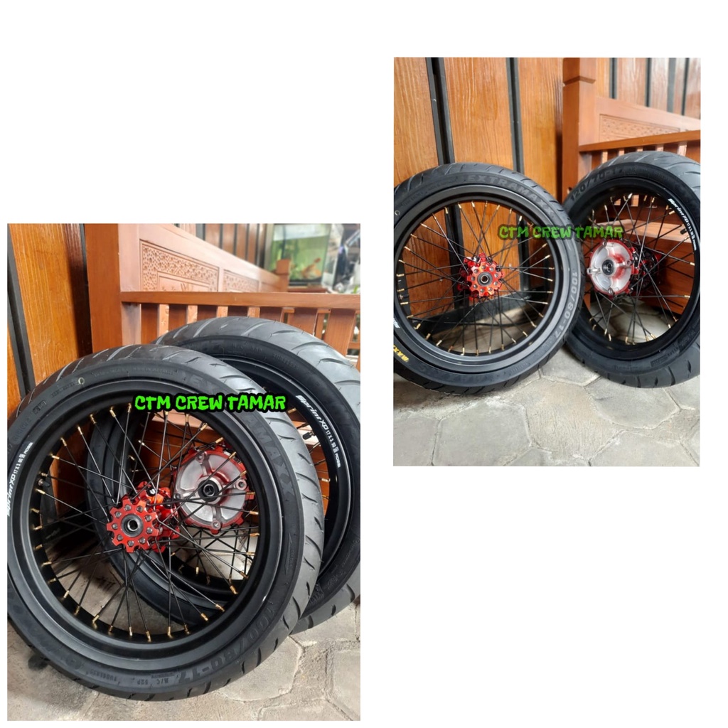Roda Supermoto CRF Ban Supermoto CRF 150 L Ban Maxxis Baru