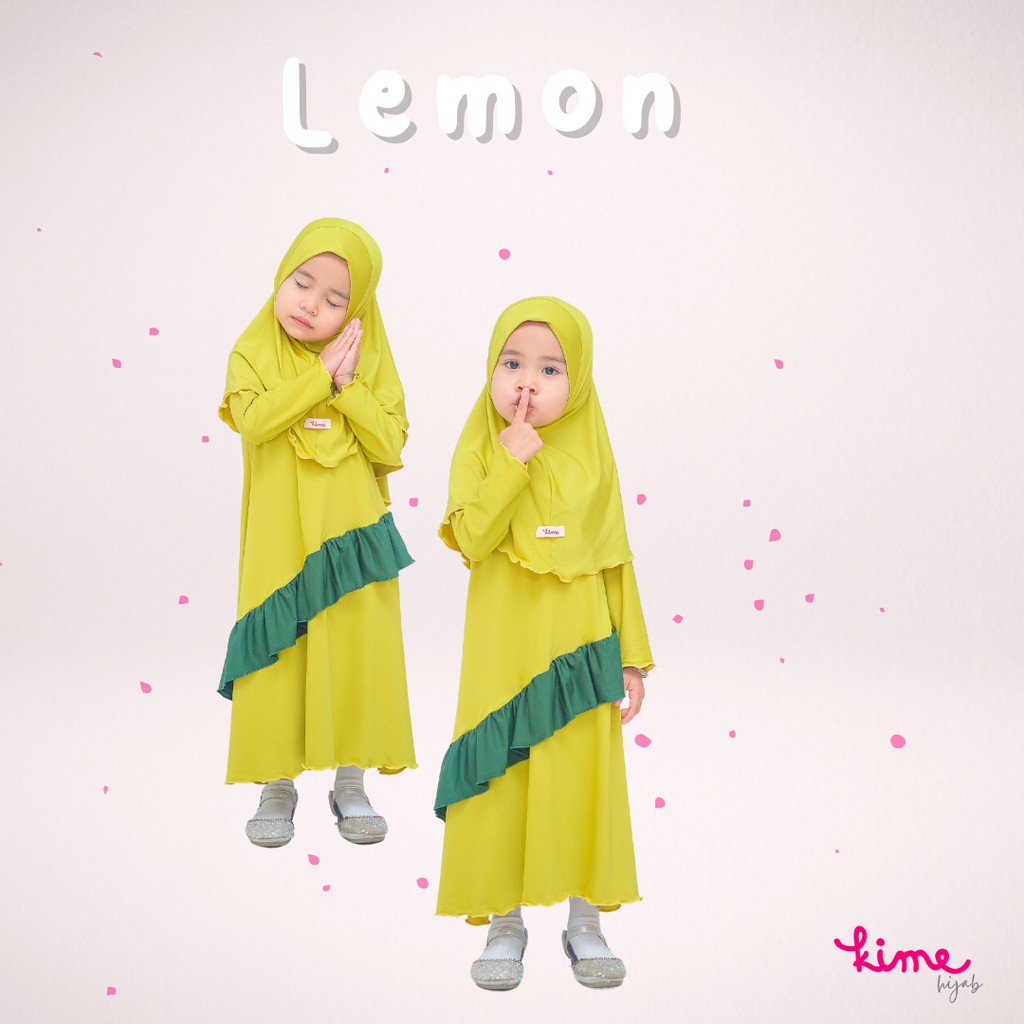 Kimehijab Gamis anak perempuan Syari KHADIJAH ( gamis + hijab )