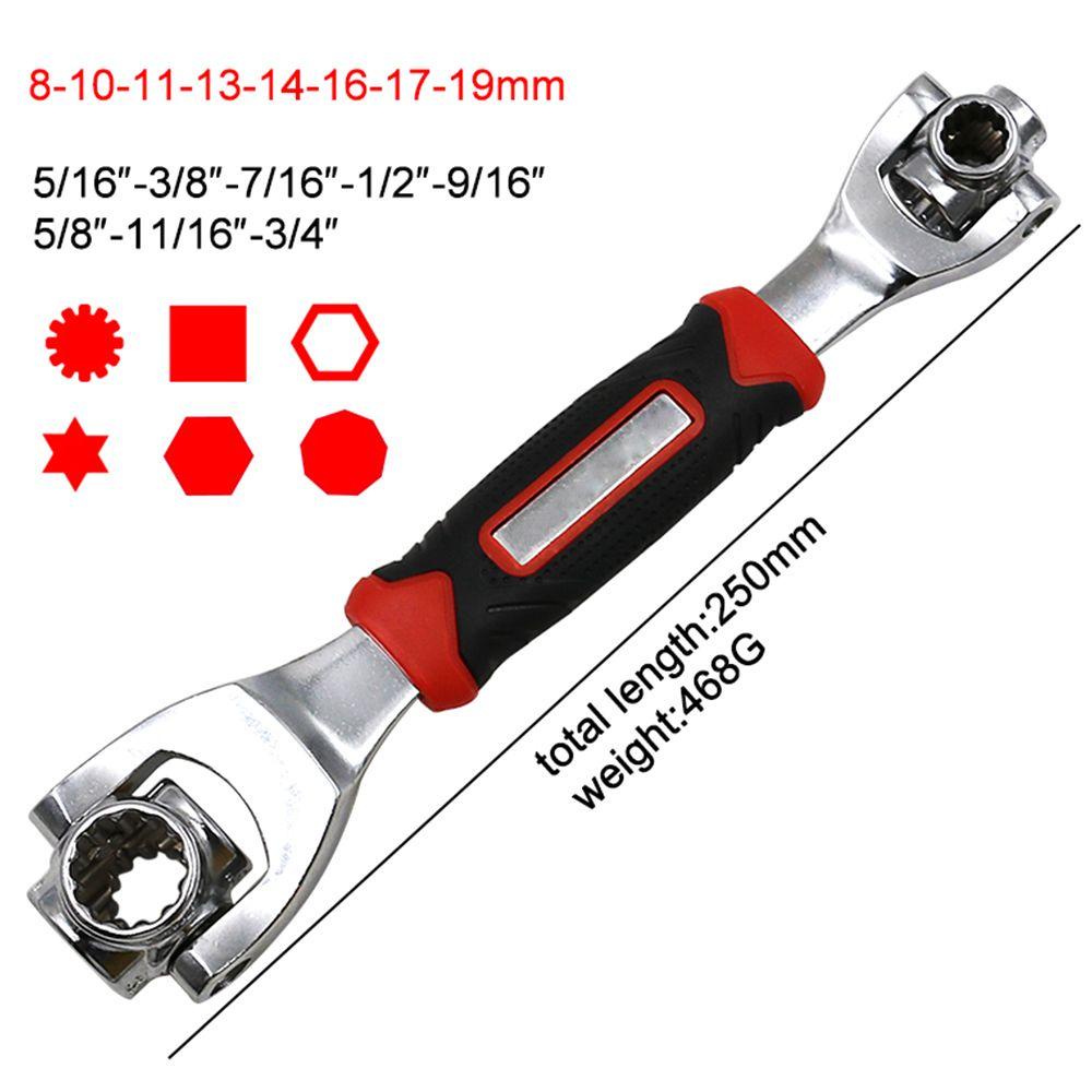 Solighter Ratchet Spanner Sepeda Rumah Kunci Pipa Multi-Fungsi Memperbaiki Tubing Wrench Aksesoris Bersepeda Hexagon Wrench