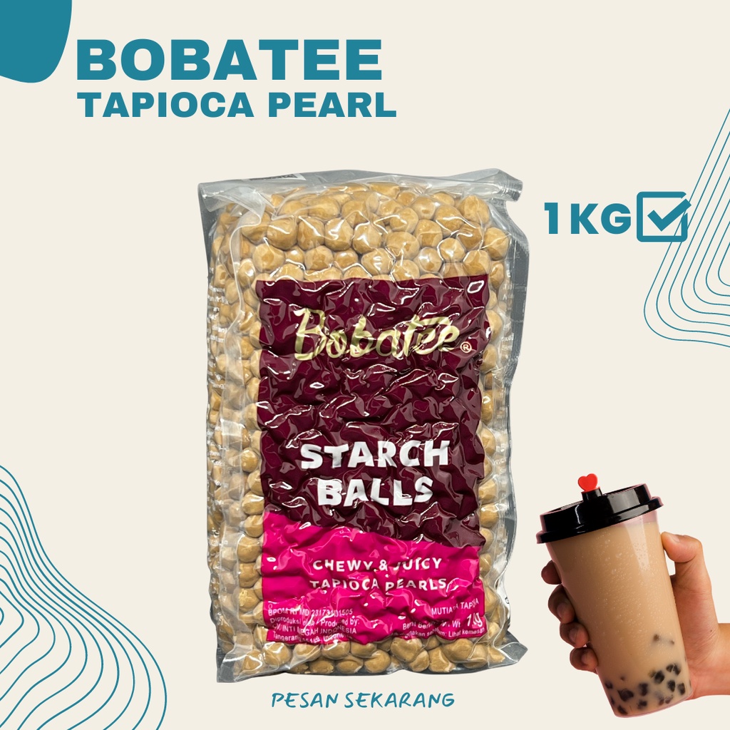 

Bobatee Tapioca Pearl / Topping Minuman Kekinian Kemasan 1 Kg