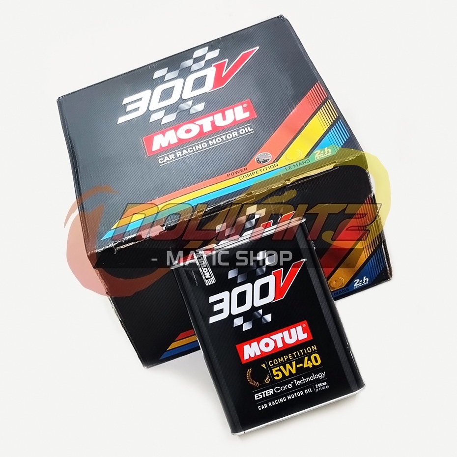 Motul 300V Competition 5W-40 Ester Core 2L Oli Mobil Racing