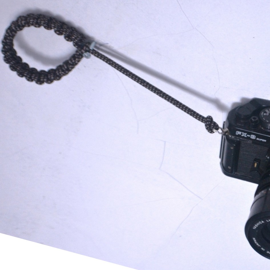 Hand Made Strap Camera Tali Kamera coklat motif Simpul Cobra Knot Mirrorless