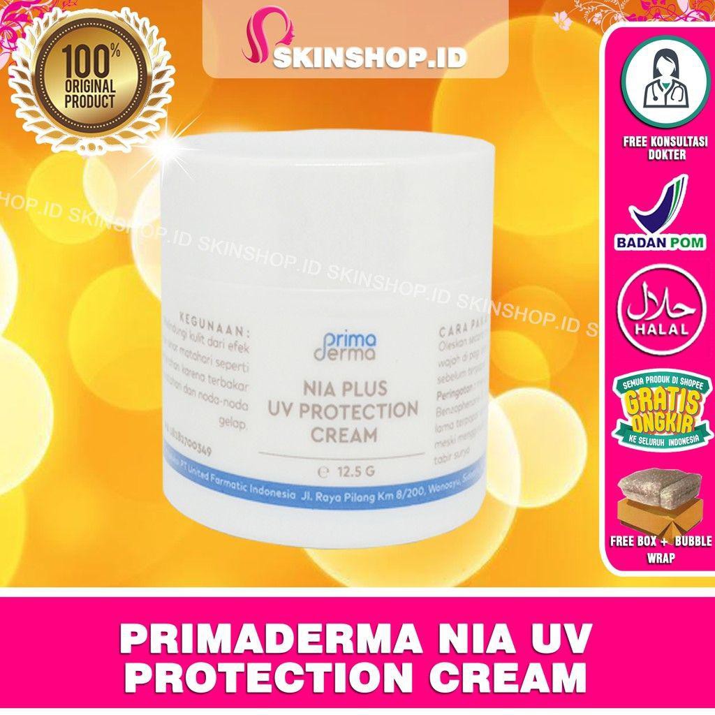 PRIMADERMA Nia Plus UV Protection Cream 12,5gr Original / Tabir Surya BPOM Aman