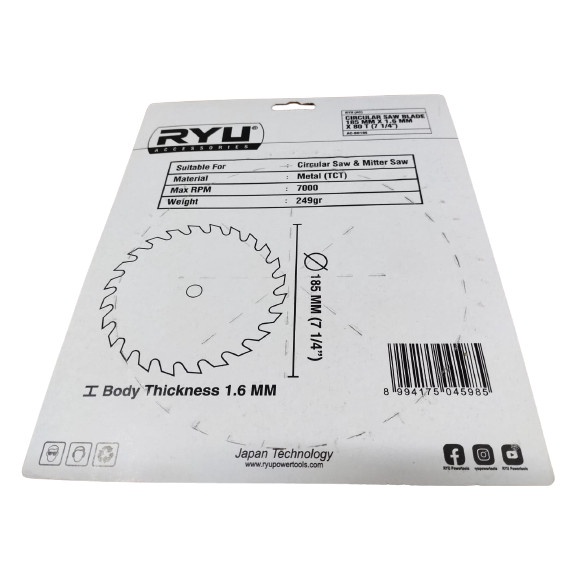 Mata Mesin Cirgularsaw Circle Mitter Saw Circular Saw 185mm 7 1/4&quot; tersedia banyak ukuran/MATA MESIN CIRCULAR CIRGULAR MITTER SAW BLADE  BERKUALITAS