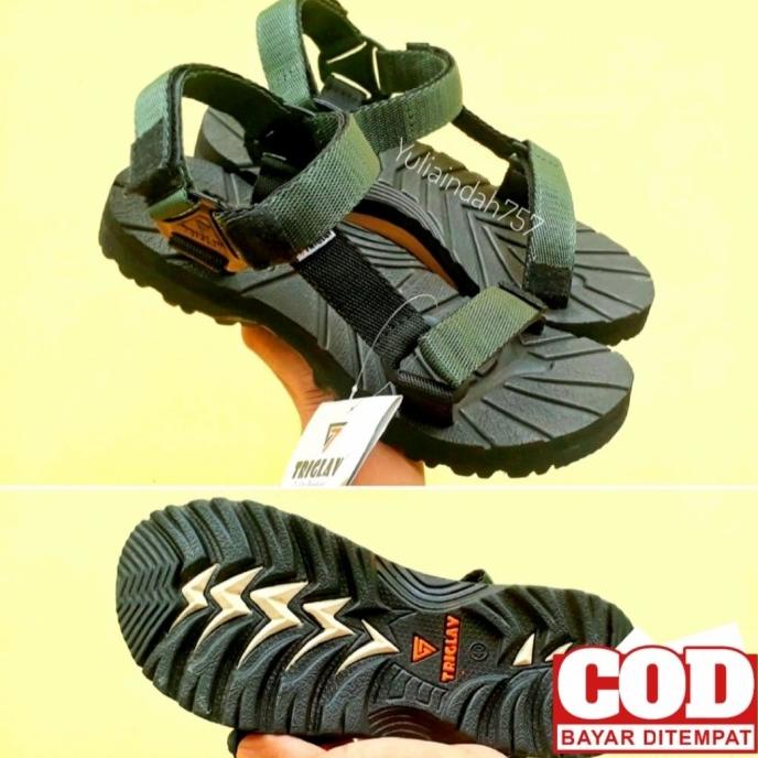 Sandal Gunung Adventure Original Hijau Army - Sandal Hiking - Triglav