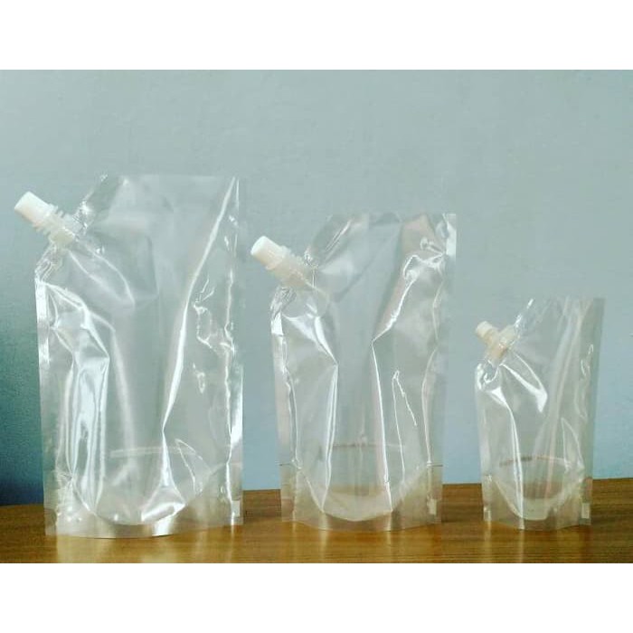Kemasan Standing pouch cair 1000 ml Spoutpack