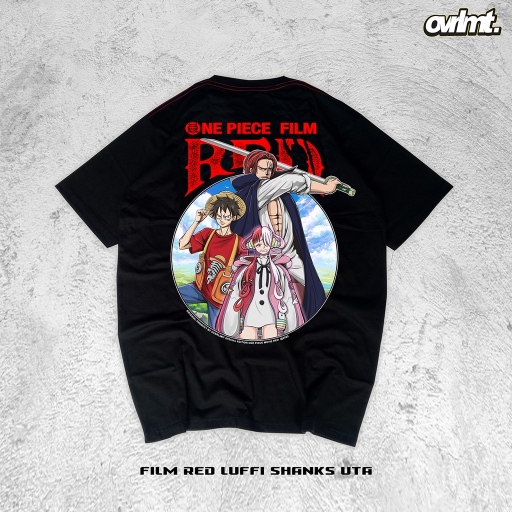 KAOS OVERSIZE ONE PIECE , LUFFY , SANJI , ZORO , ANIME , MANGA OVERLIMIT SIZE STANDART