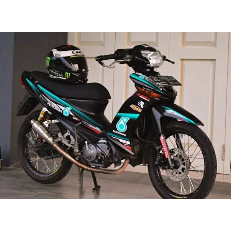 Striping lis sticker Vareasi Yamaha Vega ZR PETRONAS Striping Vega zr petronas Striping vega rr petr