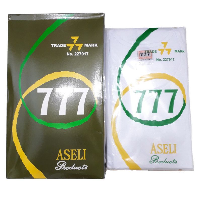 Kaos Oblong 777/Oblong putih 77