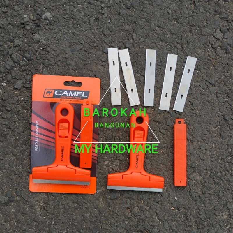 

Kape Pisau Cutter Set & Refill Cutter Portable Scraper Camel