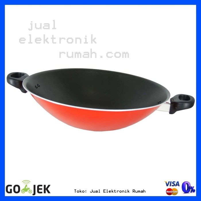 Valentino Wok Teflon Maxim 30 cm W/O Cover  VAL30WOK  Nomor1