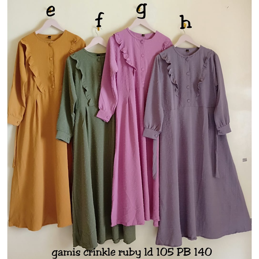 Gamis crinkle rubiah