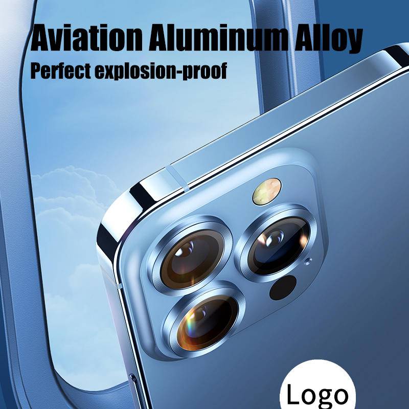 Pelindung Lensa Kamera Bahan Aluminum Alloy Untuk iPhone 13 12 11 Pro Max 11 iPhone12 iPhone13