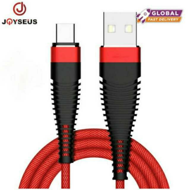 Joyseus Hi-Tensile Micro USB / Type C Cable Braided - Kabel Charger