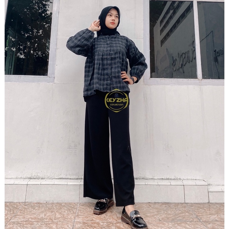 Raya smoke blouse flanel