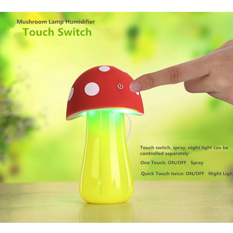 Mushroom Light Humidifier, Jamur humidifier pelembab ruangan alami!