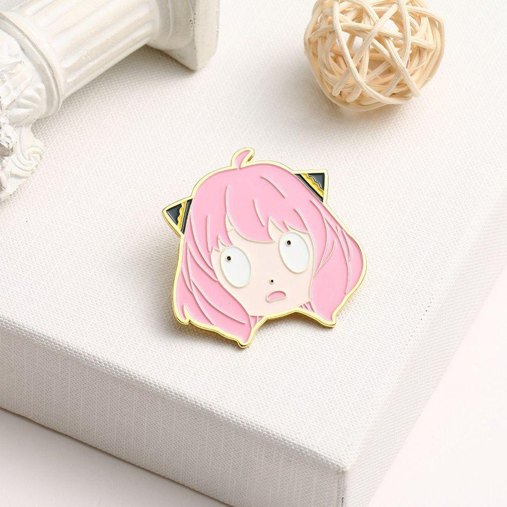 Mxbeauty SPY X Keluarga Kerah Pin Aksesoris Cosplay Jaket Pin Kartun Dekorasi Lencana Lencana Pin Anime Badge