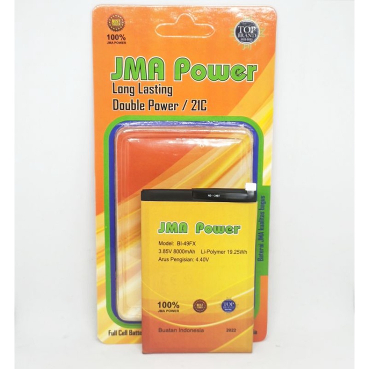 Baterai JMA Power Double Power Original Infinix BL-49FX Smart 5 Hot 8 Hot 9