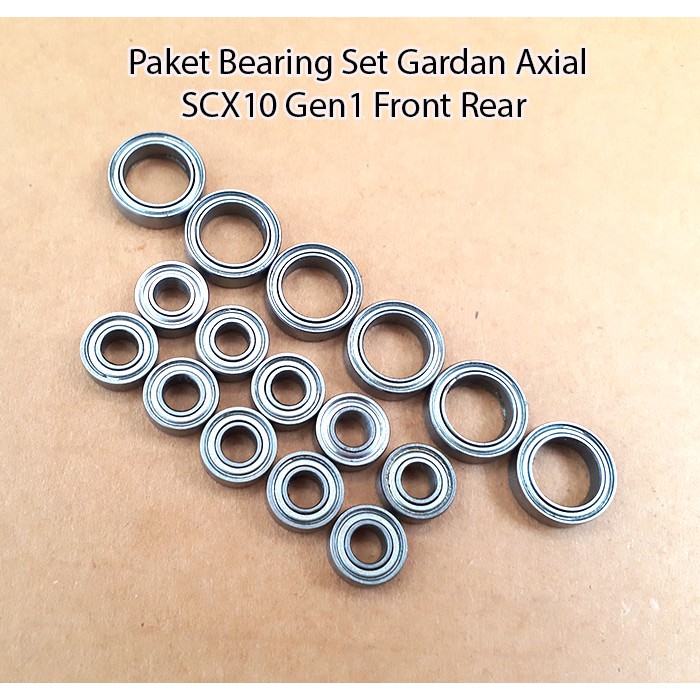 Bandito Paket Bearing Set Gardan Axial SCX10 Gen1 Front Rear