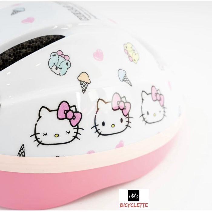 HELM ANAK SEPEDA ELEMENT HELLO KITTY SANRIO KECIL LIPAT MINI