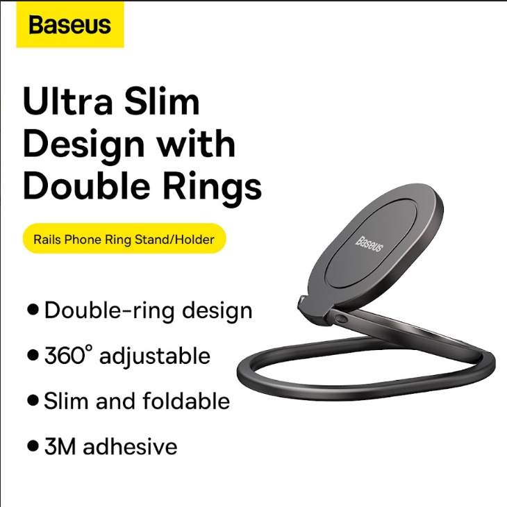 Baseus Ring Phone Holder Stand Cincin Hp Ring Bracket 360 Magnetic