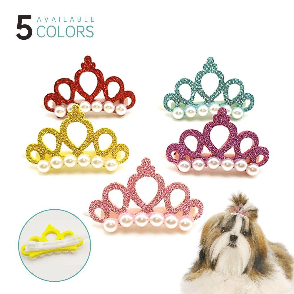 Nanas Anjing Ikatan Simpul Mutiara Acak Kucing Perawatan Perlengkapan Hewan Peliharaan Hiasan Kepala Hewan Peliharaan Hiasan Kepala Hair Clip