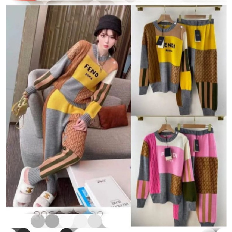 ONE SET RAJUT FENDI PREMIUM QUALITY NO.13