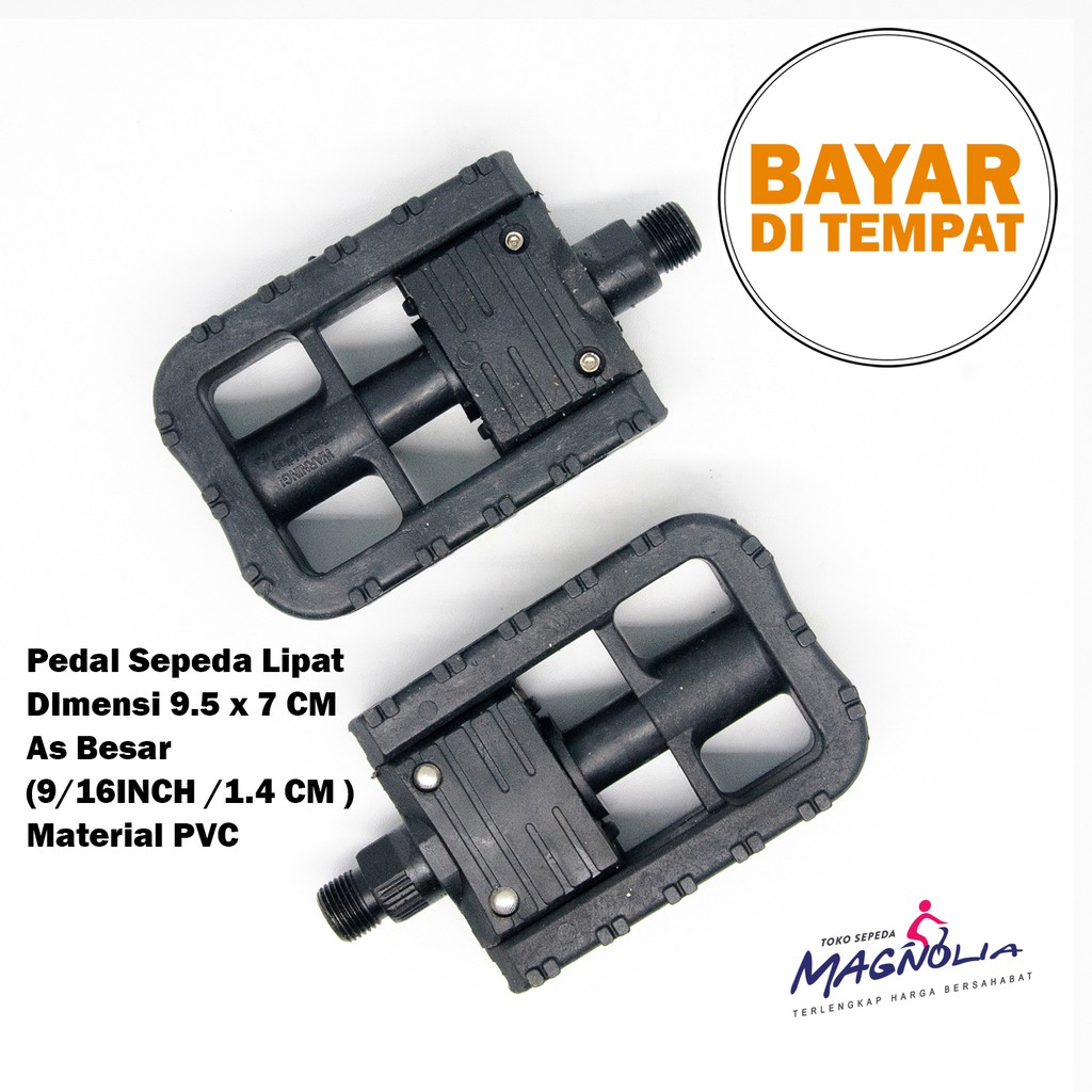 Jual Pedal Sepeda Lipat Seli Material PVC As Besar | Shopee Indonesia