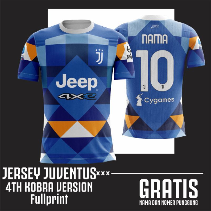 Jual Jersey Juventus 4Th Kobra Full Printing Shopee Indonesia