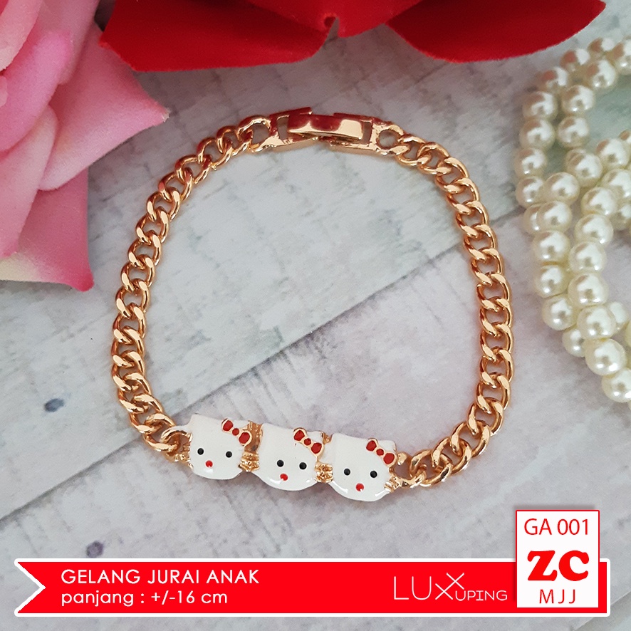 GA 001 GESER Gelang Anak Perempuan Perhiasan Ekonomis Anak Karakter Hello Kitty Aksesoris Gelang Xuping Anak Luxx Xuping