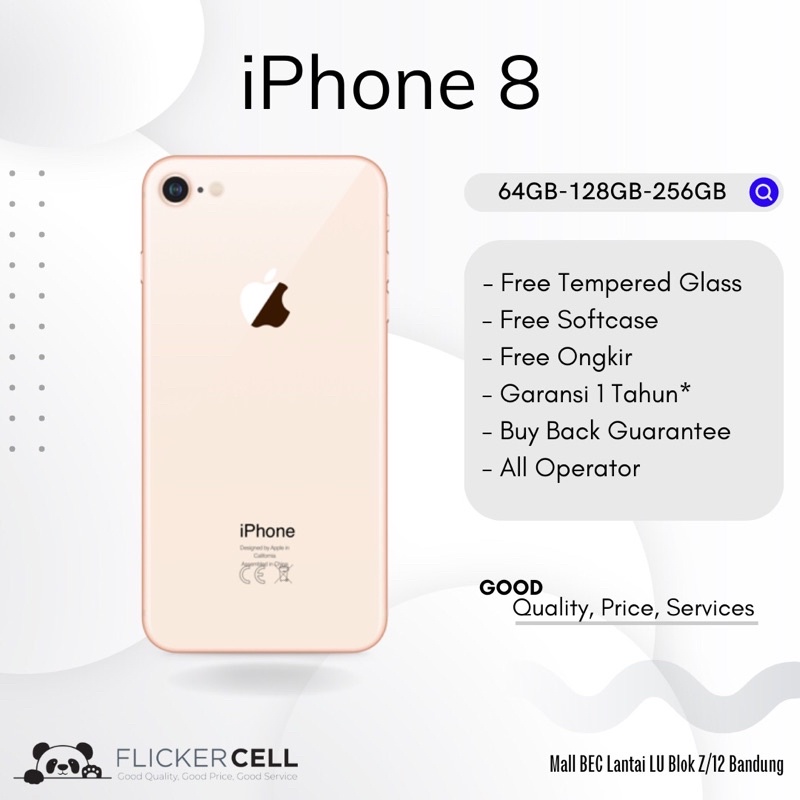 Ready iPhone 8 Second Fullset Mulus No Minus