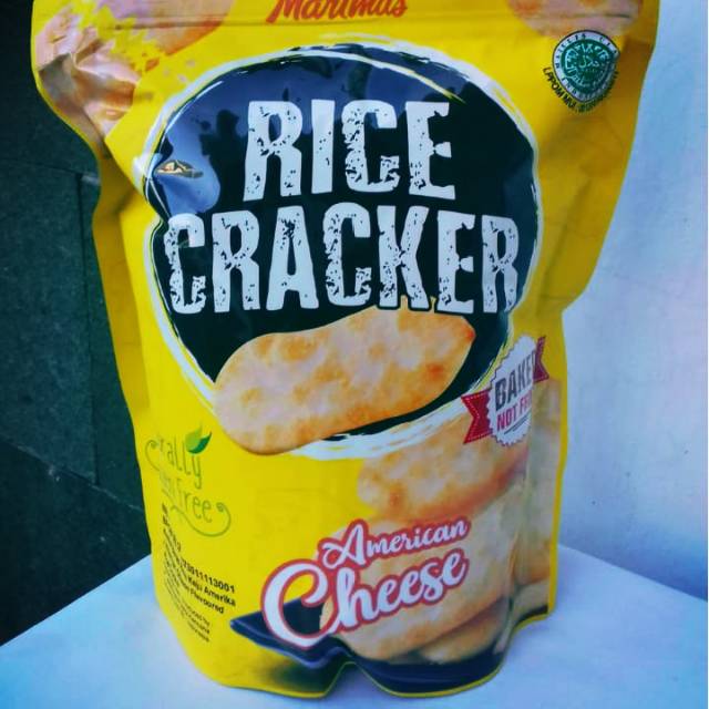 

**marimas rice crackers **Cracker Beras / No Gluten / American Cheese 50 gr