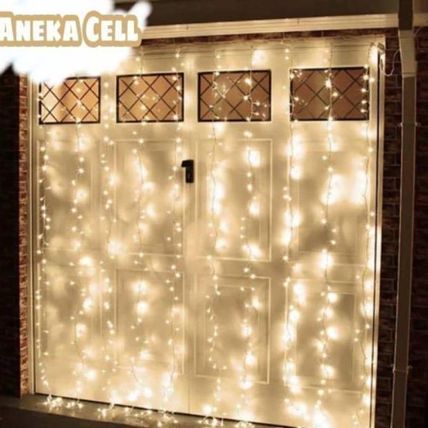 PROMO Lampu Natal Tirai Panjang 3 x 3 meter LED Tumblr Light Tirai LED --Terbaru--