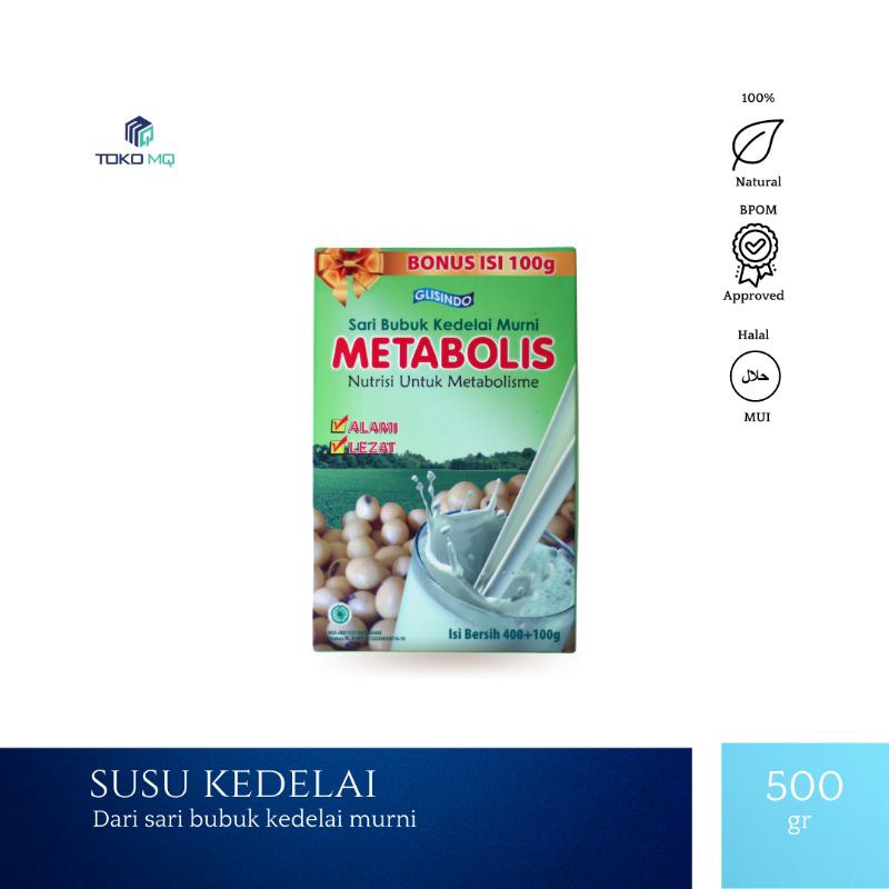 

Glisindo Metabolis Susu Kedelai 500 Gram