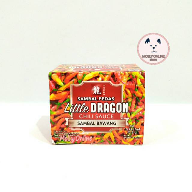 

Little Dragon Sambal Bawang Box 10 Sachet Sambel Pedas Chilli Sauce