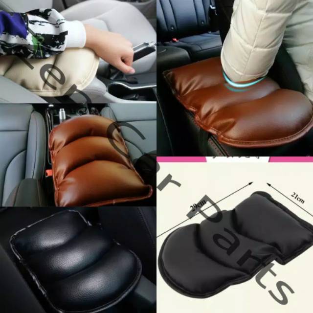 Sandaran bantal tangan mobil matic manual | armrest mobil cover console box arm black