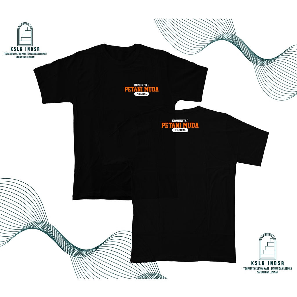 Kaos Baju Kaos Komunitas Kaos Petani Muda Indonesia, Petani Muda, Baju Petani Muda DB