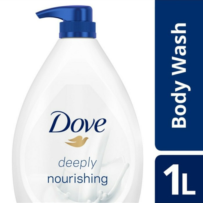 Dove Deeply Nourishing Body Wash Bottle Pump 1000ml 1L / Refill Pouch 825ml 825 ml - Sabun Mandi