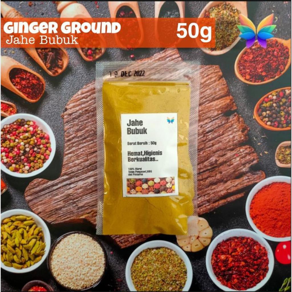 

Bumbu Rempah JAHE BUBUK / Ginger Ground 50g ✓PREMIUM #WarnaWarniRempah