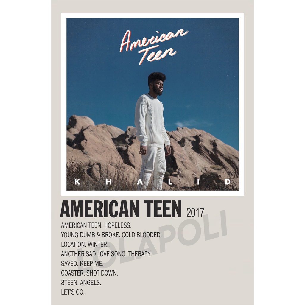 Poster Cover Album American Teen - Khalid