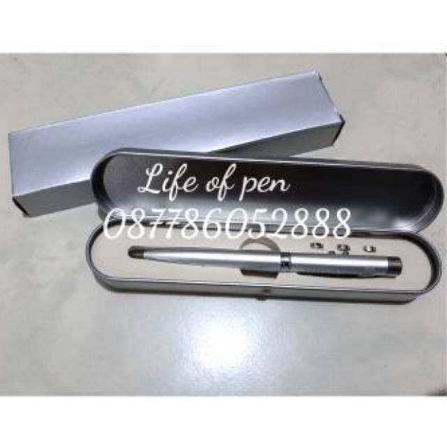

MINIMUM ORDER 50 PCS Pulpen pena laser pointer 3 in 1 kotak kaleng